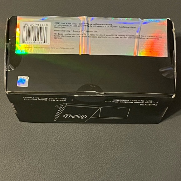 NFL Eagles Black Phone Stand Charger and Holder Cup wireless for iPhone/Android - Picture 4 of 5